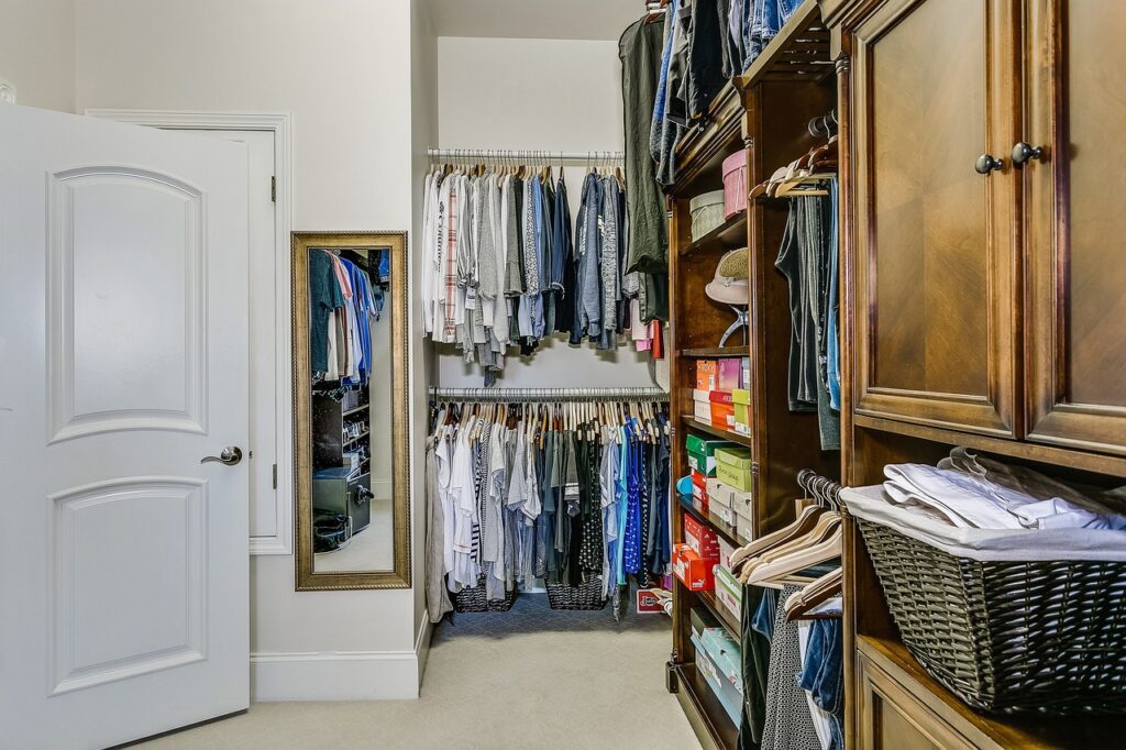 closet, organization, organizar